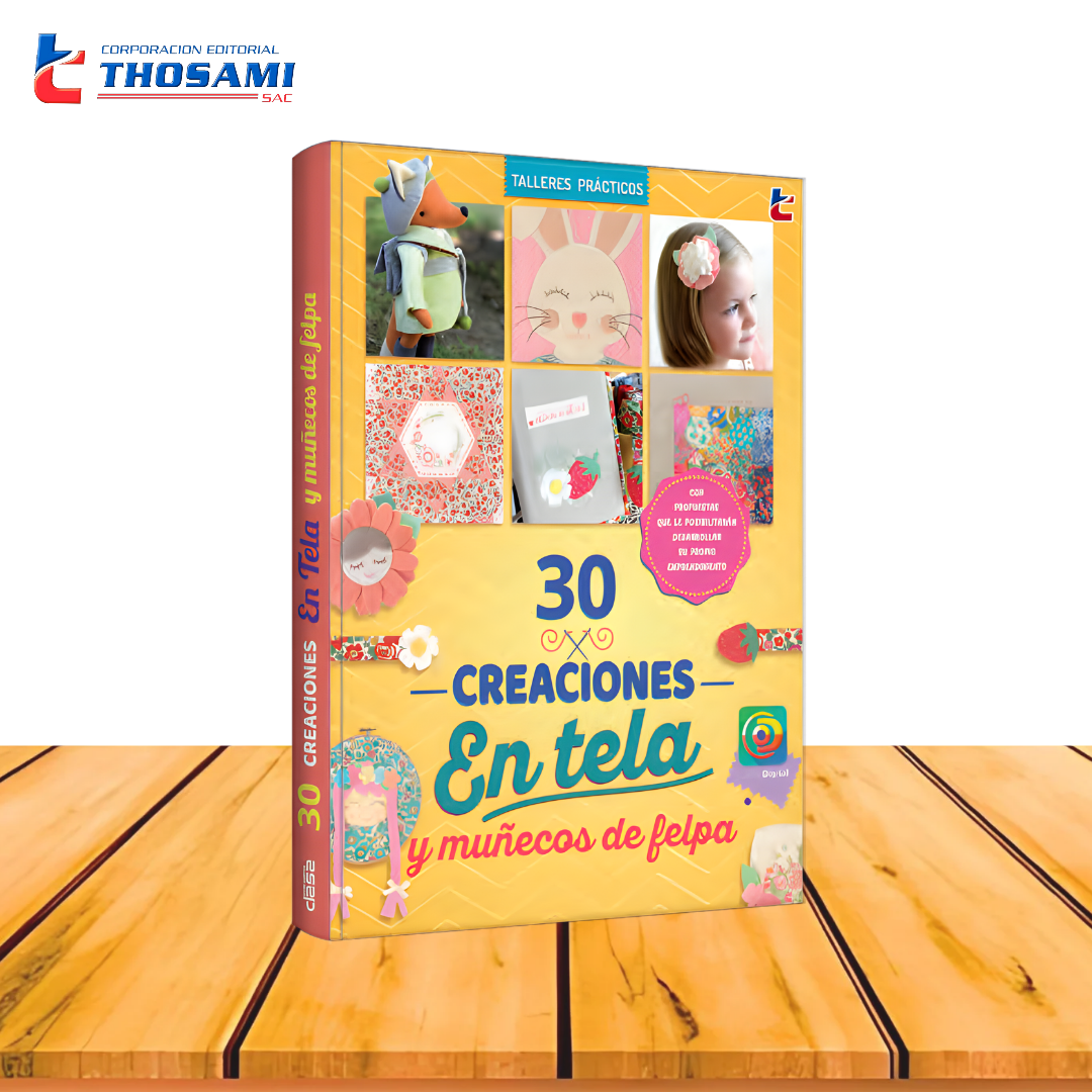 30 creaciones en tela y muñecos de felpa