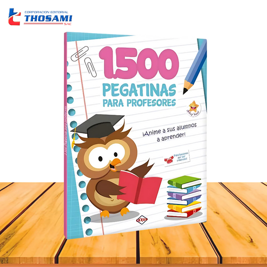 1,500 Pegatinas para Profesores - Azul